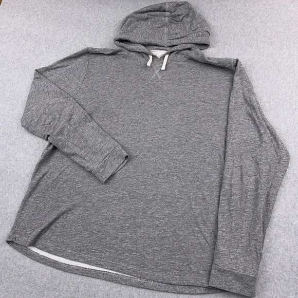 Marine Layer Double Knit Hoodie Mens XL Heather Gray Pullover Lightweight USA - Picture 1 of 8